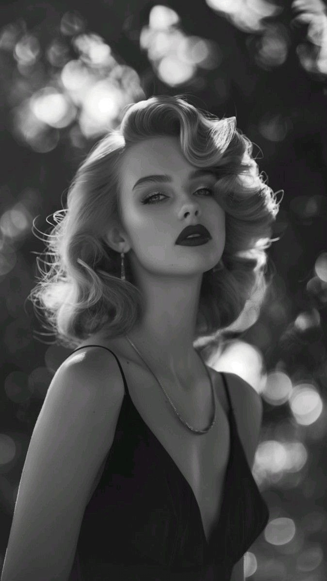 Элегантная девушка в стиле pin-up